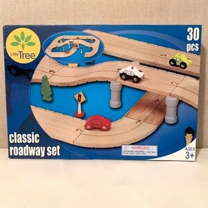 Little Tree Wood Classic Roadway Set- 30 PCS Set. For ages 3+